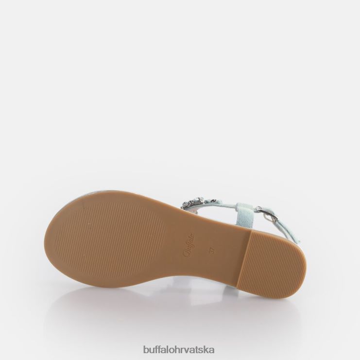 vodeni traper plavi Buffalo capri glam sandale veganske |sandale TDD6T88